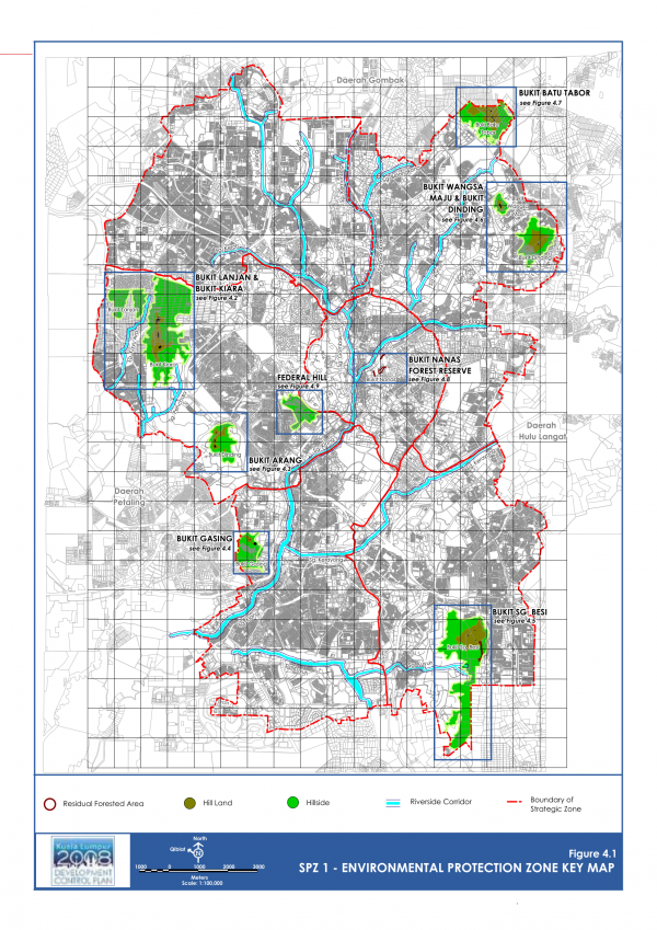 SPZ1 - Environmental Protection Zone Key Map