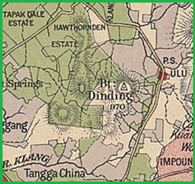 Peta Bukit Dinding, 1904