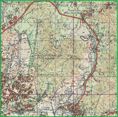 Peta Bukit Dinding, 1962