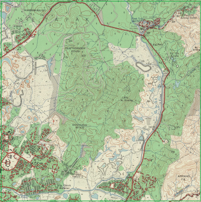 Peta Bukit Dinding, 1967