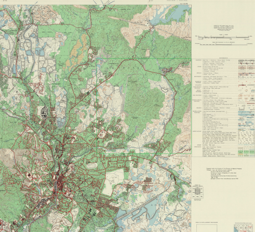 Peta Sekitar Bukit Dinding, 1967