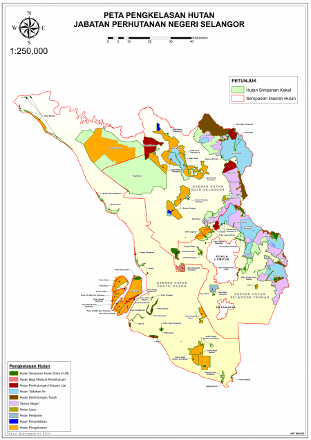 PETA PENGKELASAN HUTAN, 2021